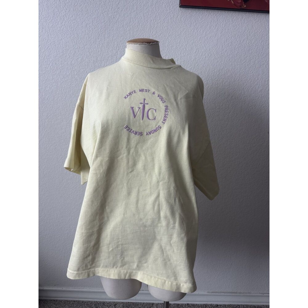 VOUS Church Kanye West Pastel Yellow Sunday Service Shirt